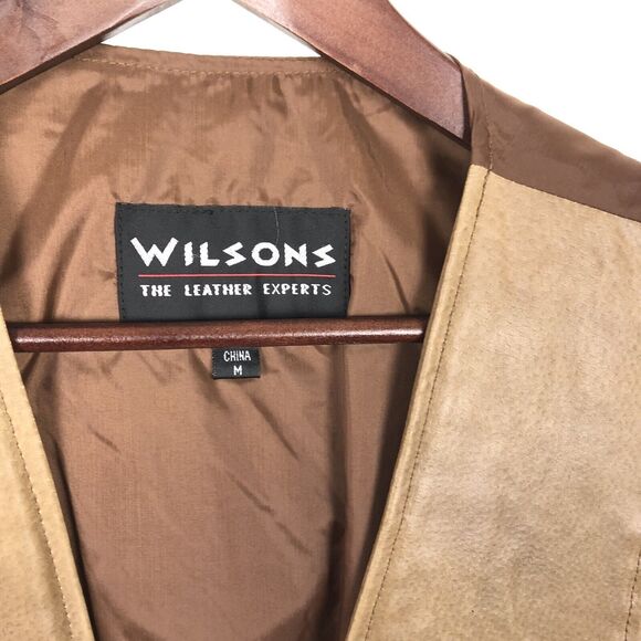 Wilson's Brown Leather Vest Men's Size Medium - Picture 4 of 6